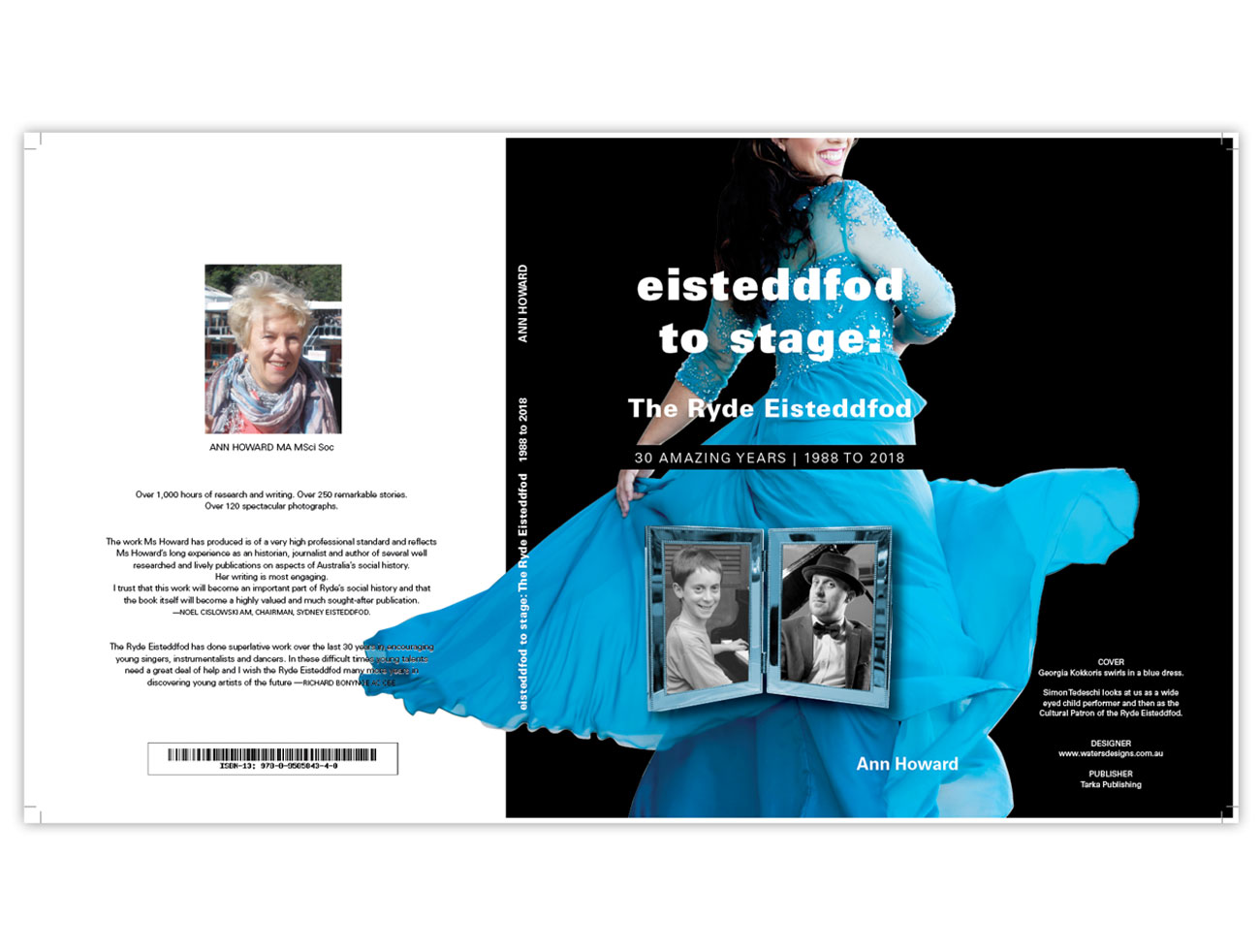 Book design, non-fiction books. Eisteddfod to stage: The Ryde Eisteddfod