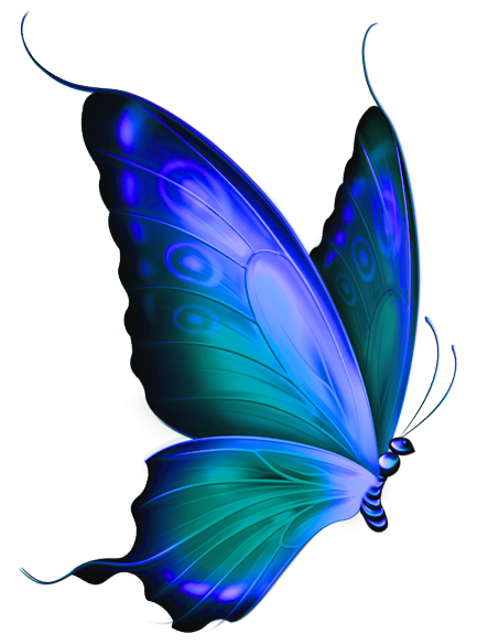 WatersDesigns blue butterfly